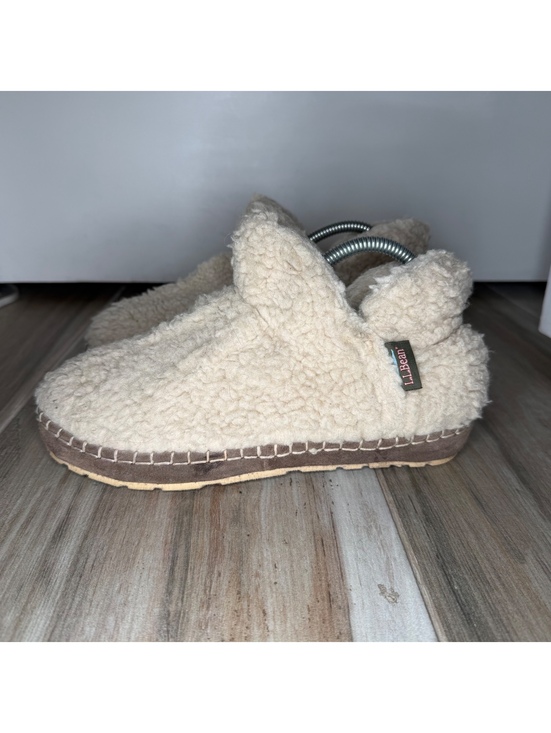 L.L. Bean Shoes - LL Bean Cozy Slipper Booties Pile Fleece Womens Sz 7